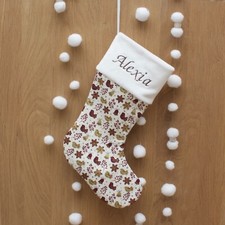 Chaussette ou Botte de Noël 7 / Brodée / Prénom & fil au choix / Made in France.