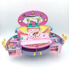 Vintage Bluebird Polly Pocket 1995 Light Up Hatbox Fashion Show Set