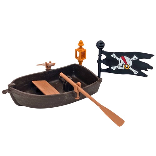Playmobil bateau marron rames