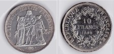 Pièce 10 francs argent type