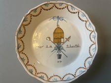 Assiette Révolutionnaire en Faience de Nevers - 18e