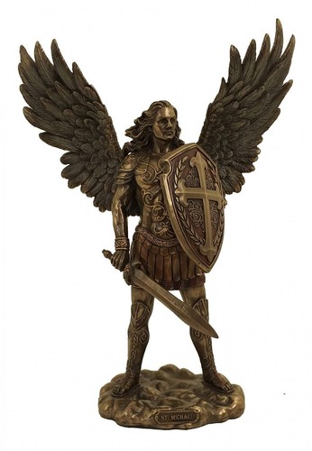 Statue bronze saint michel - statue,