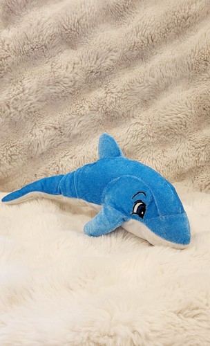 Peluche dauphin bleu - 38, cm
