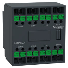 Schneider Electric LADN22A SnIn Cont front Snap-In 2O+2F