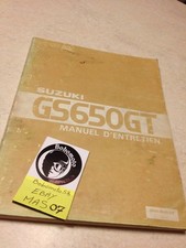 Suzuki GS650GT GS650 GS 650 GT  GL GX Katana manuel atelier workshop manual