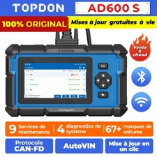 2025 TOPDON Artidiag600S Valise Multimarque Outils diagnostics OBD2 Scanner auto