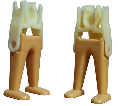 Playmobil jambes beige - x2,