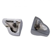 Jeu de petites moustaches poignée de capot avant Renault 4cv 2ème modèle