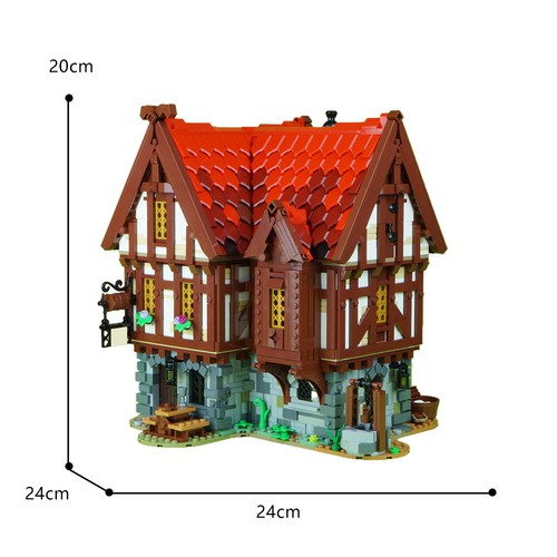 Moc 72838 medieval tavern - moc-72838,