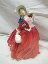 Vintage Royal Doulton Figurine NH 1934 Autumn Breezes Victorian Lady Woman 