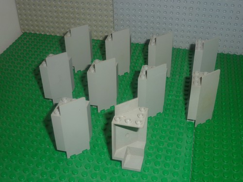 Lego oldgray panel 3x3x6 - 10, x