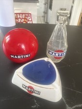 MARTINI LOT PUBLICITAIRE - BOULE PORTE MENU - PETITE CARAFE - CENDRIER