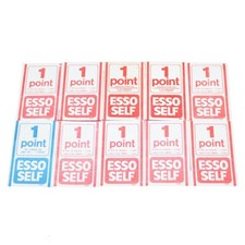 Ensemble de 10 points publicitaires ESSO SELF / années 1970 / 1980 / Rennes