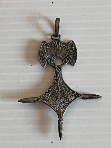 Ancien pendentif argent - ancien,