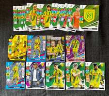 LOT 27 CARDS CARTES PANINI ADRENALYN XL FOOT 2024/25 EQUIPE NANTES + UPDATE