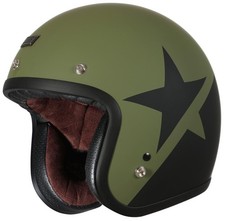 Casque Jet Origine Primo Star Vert Armée Noir Mat Taille XL