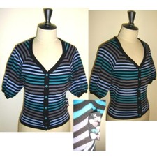 Bolero Gilet KANABEACH KB en 38 Mod.COUNTRY Rayé Bleu BE