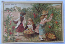 Chromo Au Bon Marche Pour le dessert bébés garçons filles Impr Minot