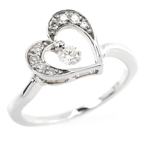 Bague blanc 18k k18wg - en,