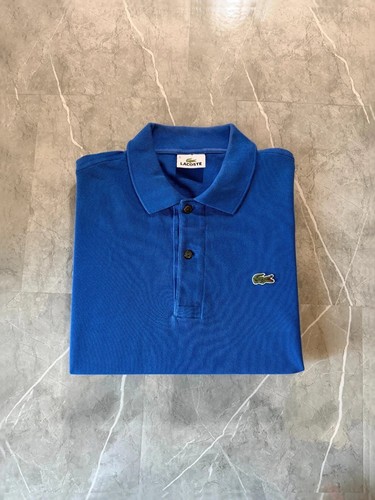 Polo lacoste bleu coton - lacoste,, bleu,
