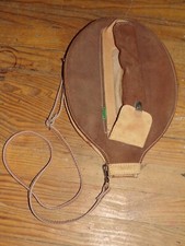 HOUSSE DE RAQUETTE VINTAGE 80 TANN'S DAIM MARRON