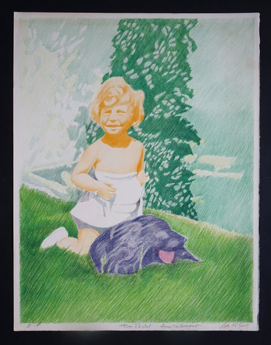 Grande lithographie originale - grande,