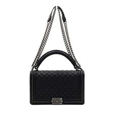 CHANEL Sac à main en cuir de