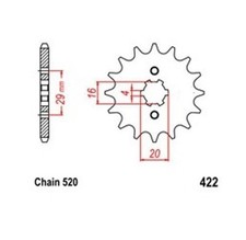 Pignon Sortie Boite Avant 12