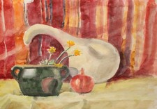 Aquarelle réaliste vintage