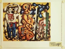 Affiche FERNAND LEGER Composition deux perroquets 1987 Centre Georges Pompidou