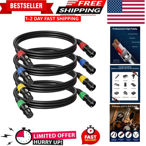 3ft xlr cables pack - 3ft,