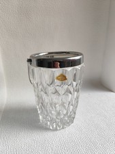 Magnifique Sceau À Glace, Sceau À Champagne En Cristal Vintage, Design