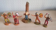 Jouet Ancien Figurines Clairet Indien
