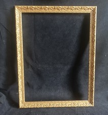 Beau cadre contemporain doré - feuillure : 40 x 30 cm