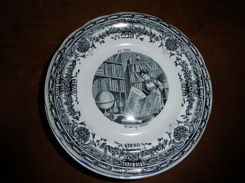 Assiette gien 19e - d2,