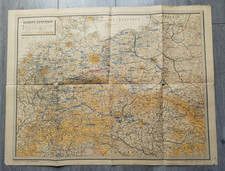 WWII - carte Europe centrale Allemagne Reich Autriche Pologne Slovaquie - 1939