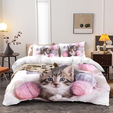 Housse de Couette Football Parure de Lit Enfants Housse de Couette en Microfi...