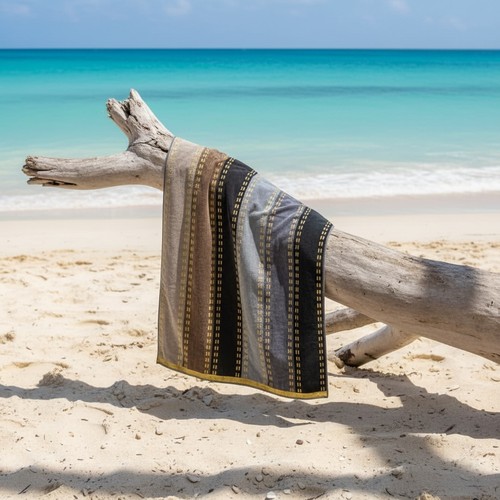 Serviette plage éponge - serviette, de