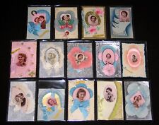 14 CPSM AJOUT TISSU PLIÉ DENTELLE RUBAN FANTAISIE ALUMINÉE ROMANTISME 1940 1950