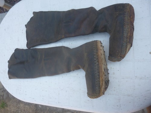 Cuissardes anciennes cuir - cuissardes,