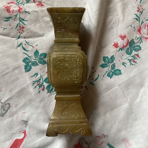 Ancien vase chine pierre jade - vase,