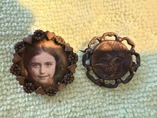 PAIRE BROCHE ANCIENNE ART
