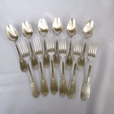 menagère 12 pièces metal argente 84 gr