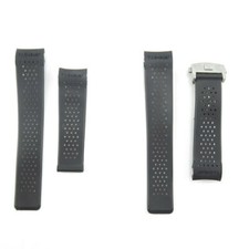 Bracelet de montre en caoutchouc noir 22 mm pour Tag Heuer Carrera, pièces recha