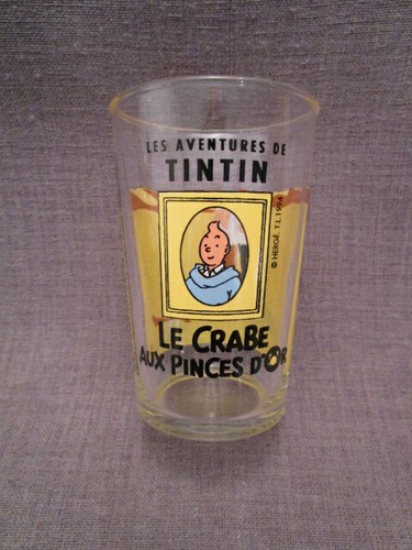 Verre moutarde illustré - verre, a