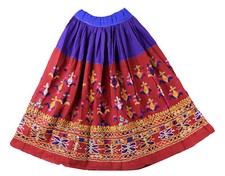 Jupe Ethnique Vintage Banjara En Coton Brodé À La Main Pour Femme Gipsy Indienne