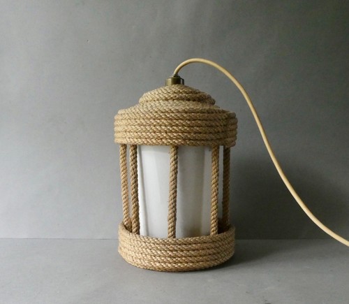 Suspension lanterne corde - en,