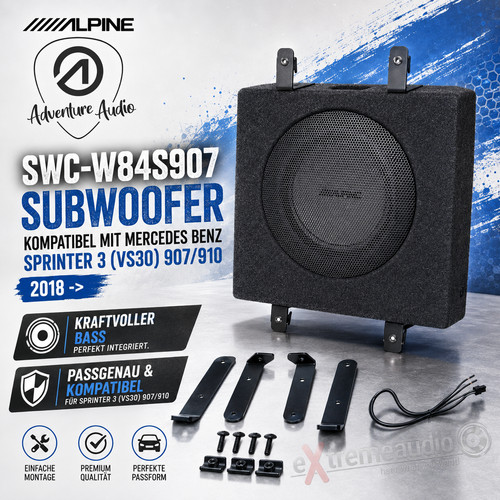 Subwoofer alpine swc w84s907 - subwoofer, swc-w84s907