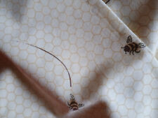 Nappe ronde CLAYRE & EEF - 170cm Abeilles & motif nid d'abeille  coton vintage