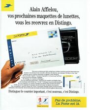 Publicité Advertising 089  1992  La Poste  Distingo Alain Afflelou lunettes JO 